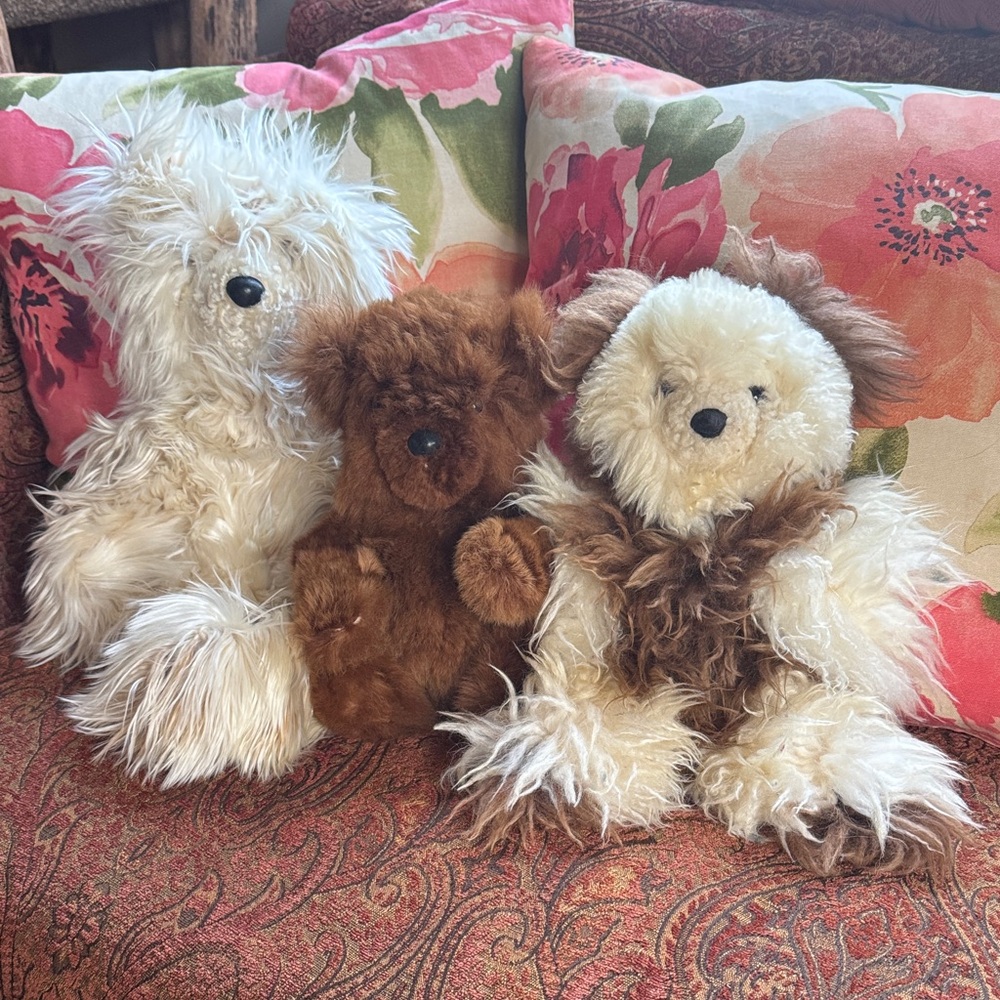 Alpaca Bear stuffed animal 100 💯 % alpaca fur very soft cuddly toy present gift - Picture 6 of 7